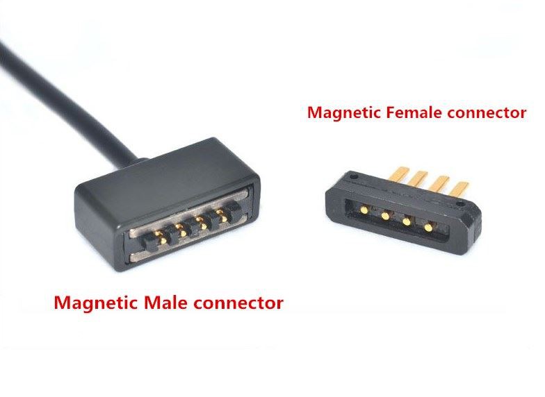 4 pin magnetic Pogo pin connector