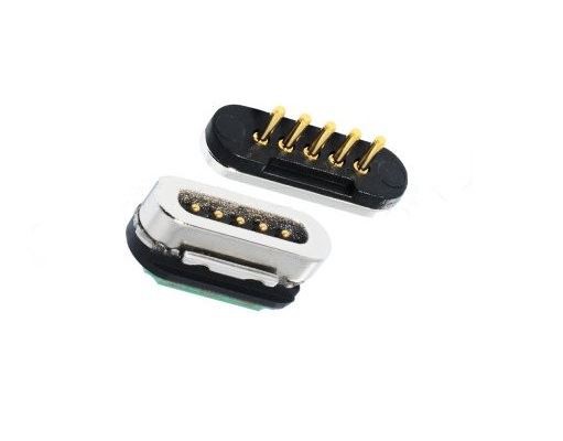5 pin magnet Pogo pin connector