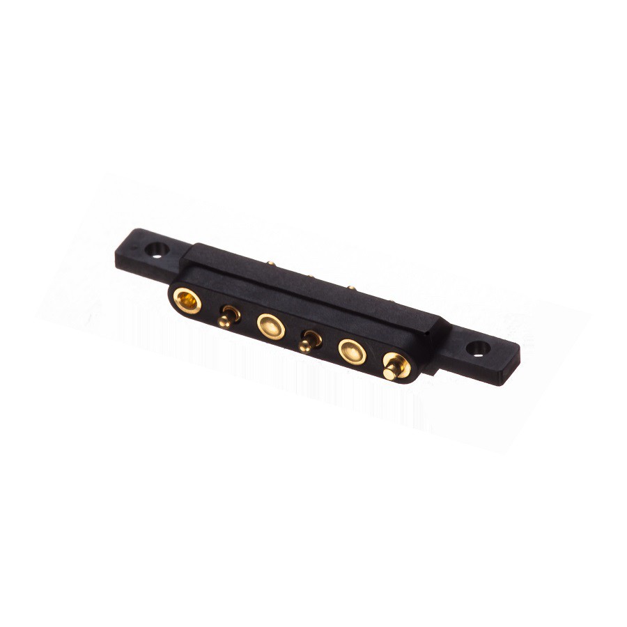 Conector pin Pogo de 4 pines con copa de soldadura por inmersión