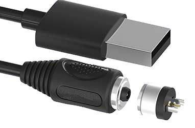 Conector pin Pogo macho-hembra chapado en oro