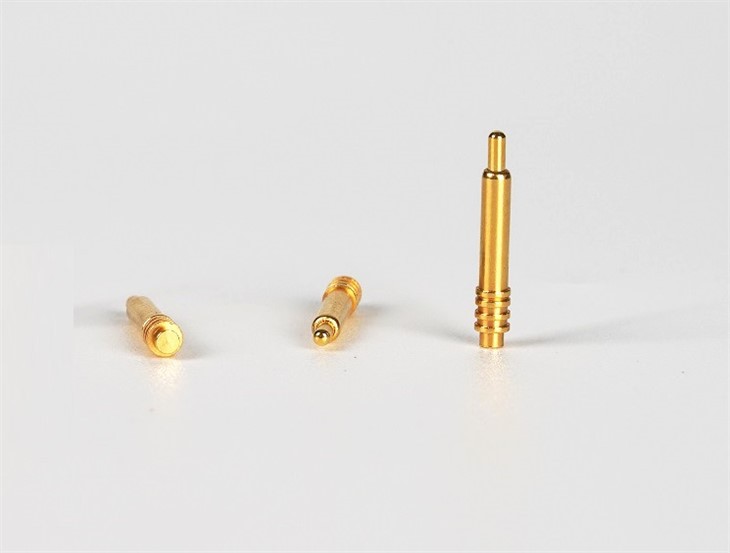 Pin Pogo de aguja recta chapado en oro