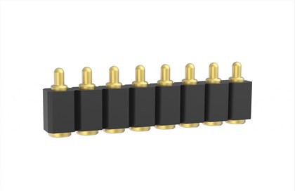 Conector pin Pogo de 8 pines chapado en oro