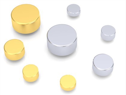 Pin pogo de oro chapado sólido