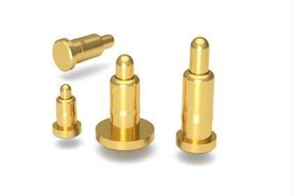 Pin Pogo de oro chapado con resorte