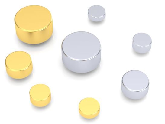 Pin pogo de oro chapado sólido