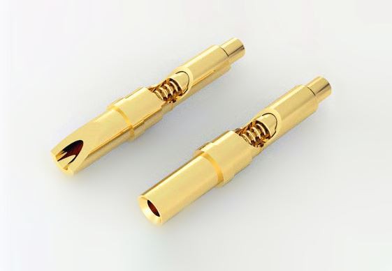 Soldadura de conector pin Pogo con resorte