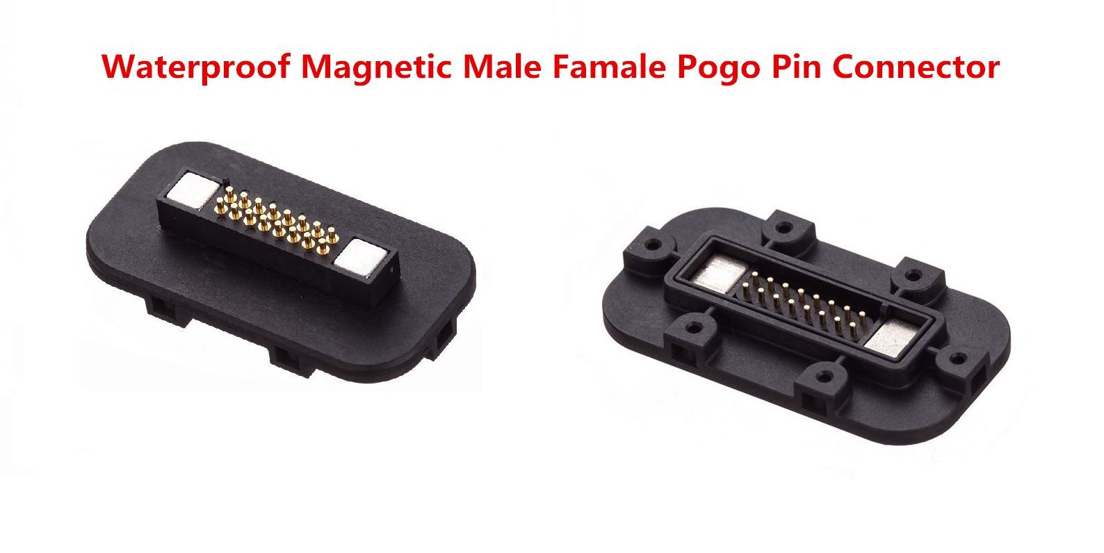 Conector pogo pin macho y hembra de diseño resistente al agua
