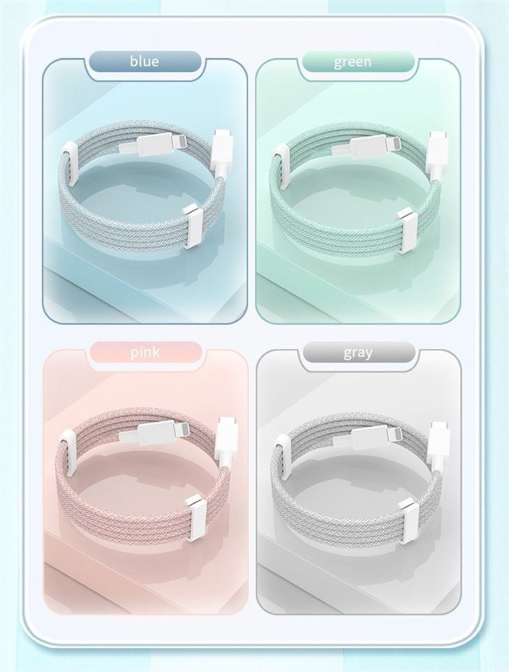 New Upgrade 27W PD Braided Charging Cable