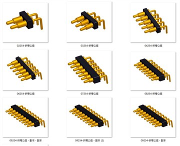 El conector pin pogo de resorte Angel derecho