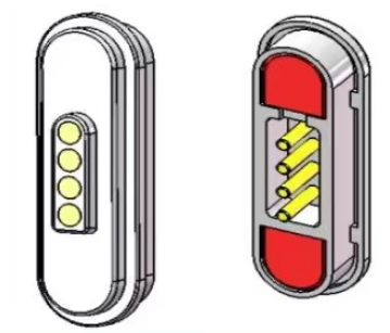 El conector de carga magnética de 4 pines