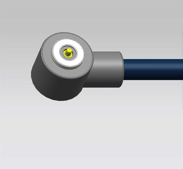 Cable magnético-PIN único redondo en ángulo derecho-